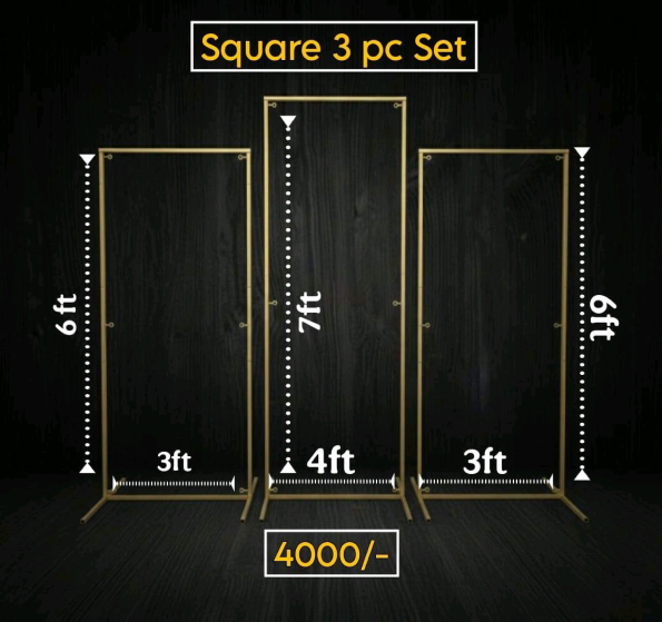 Square 3 pc Set - fabrication product, catalogue page 39